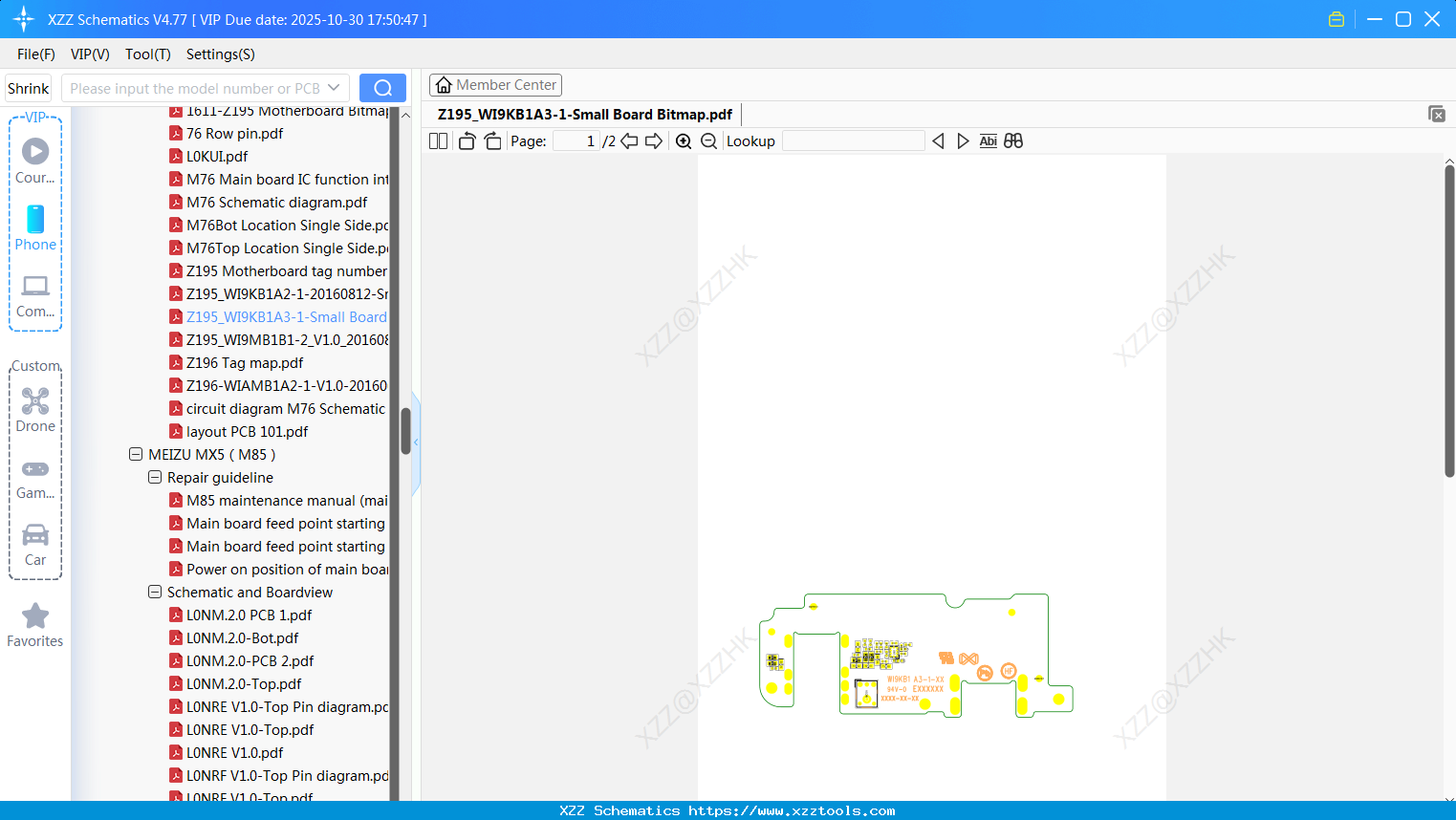 Meizu Z195_WI9KB1A3-1-Small Board Bitmap